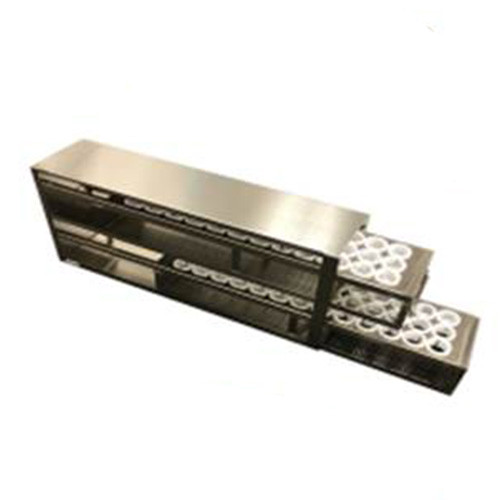 stainless steel laboratory freezer rack with drawers for 15ml and 50ml centrifuge tubes holds 60x 15ml and 30x50ml tubes