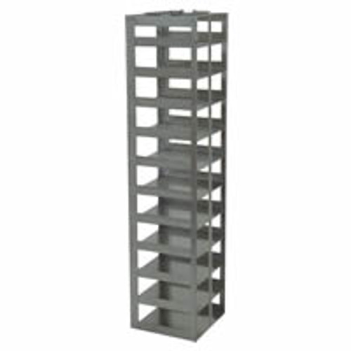 [FR-CH-2-12-100] stainless steel freezer rack for chest freezers to store plastic 100 place hinged cryoboxes 